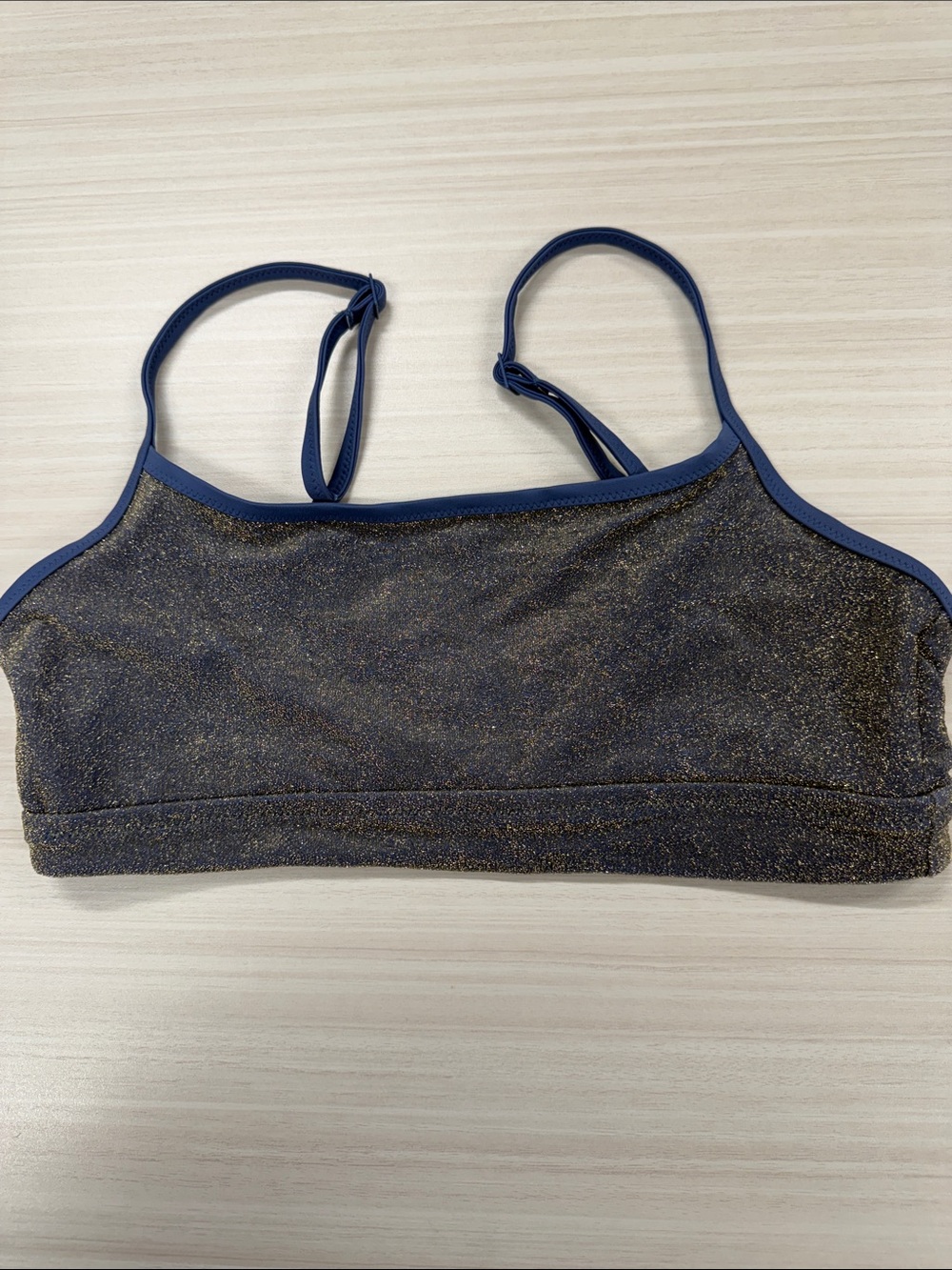 Glitter Bralette Tank - Navy Sparkle